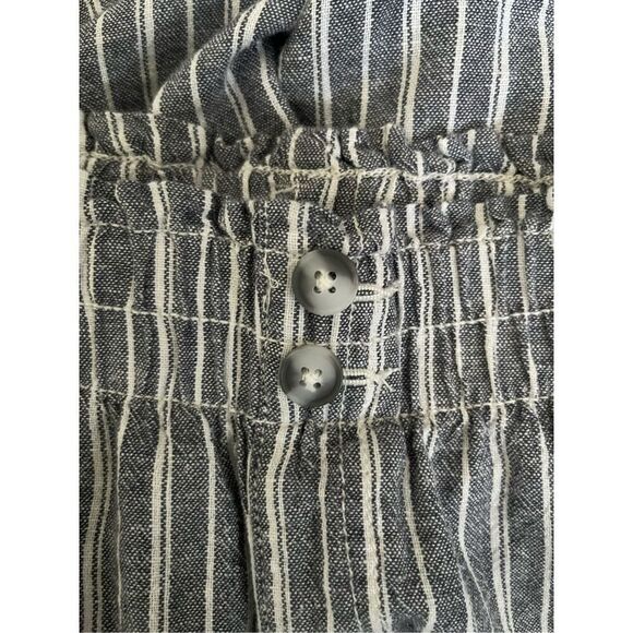 Briggs Striped Linen Blend Pull On Wide Leg Pants Size Large - Picture 5 of 5